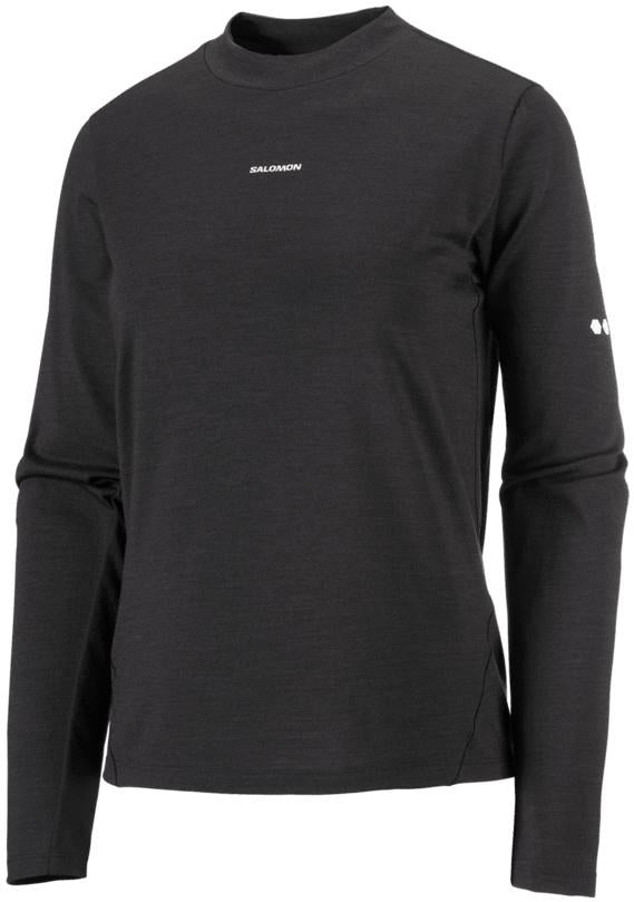 Sense Merino LS Tee - Womens - deep black 1