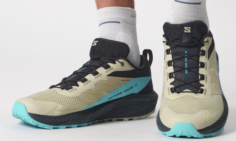 Sense Ride 5 - Mens - Alfalfa / Carbon / Peacock Blue 7