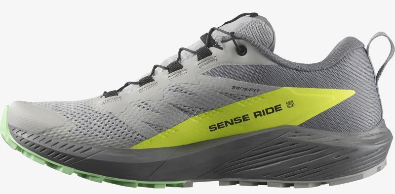 Sense Ride 5 - Mens - Alloy / Quiet Shade / Safety Yellow 2