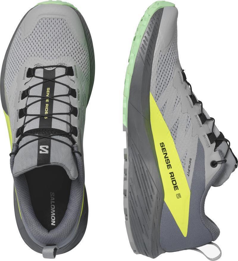 Sense Ride 5 - Mens - Alloy / Quiet Shade / Safety Yellow 3