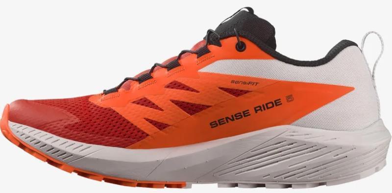 Sense Ride 5 - Mens - Lunar Rock / Shocking Orange / Fiery Red 3