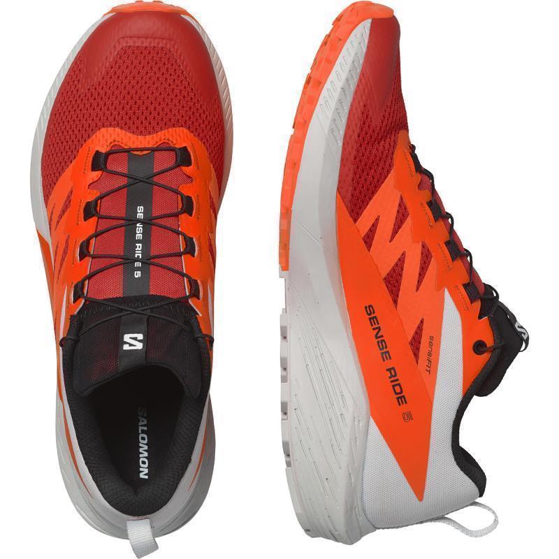 Sense Ride 5 - Mens - Lunar Rock / Shocking Orange / Fiery Red 4