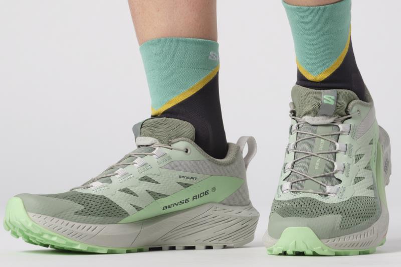 Sense Ride 5 - Womens - Lily Pad / Metal / Green Ash 7