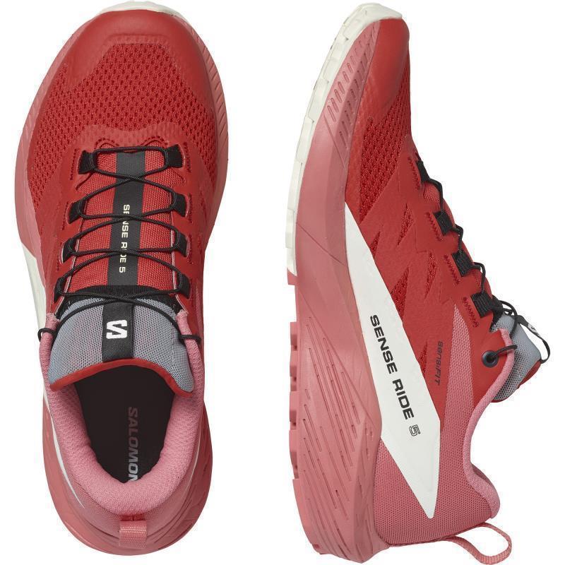 Sense Ride 5 - Womens - Tea Rose / Fiery Red / Vanilla Ice 5