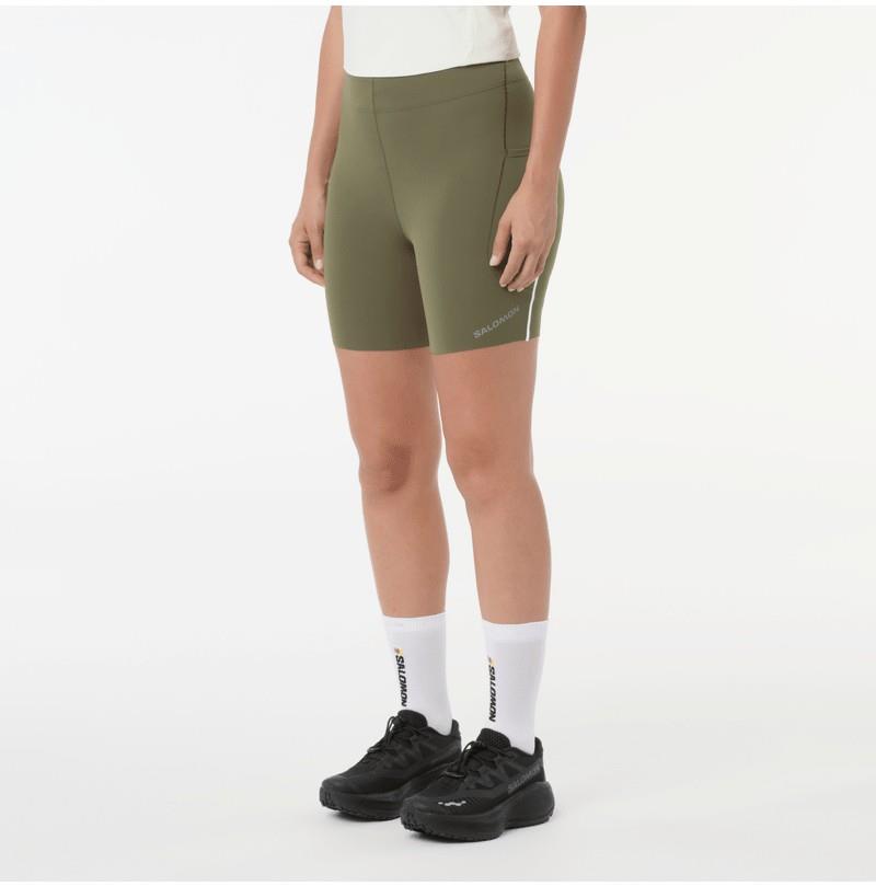 Sense Stow Short Tights, 6" Inseam - Womens - dakota shadow 1