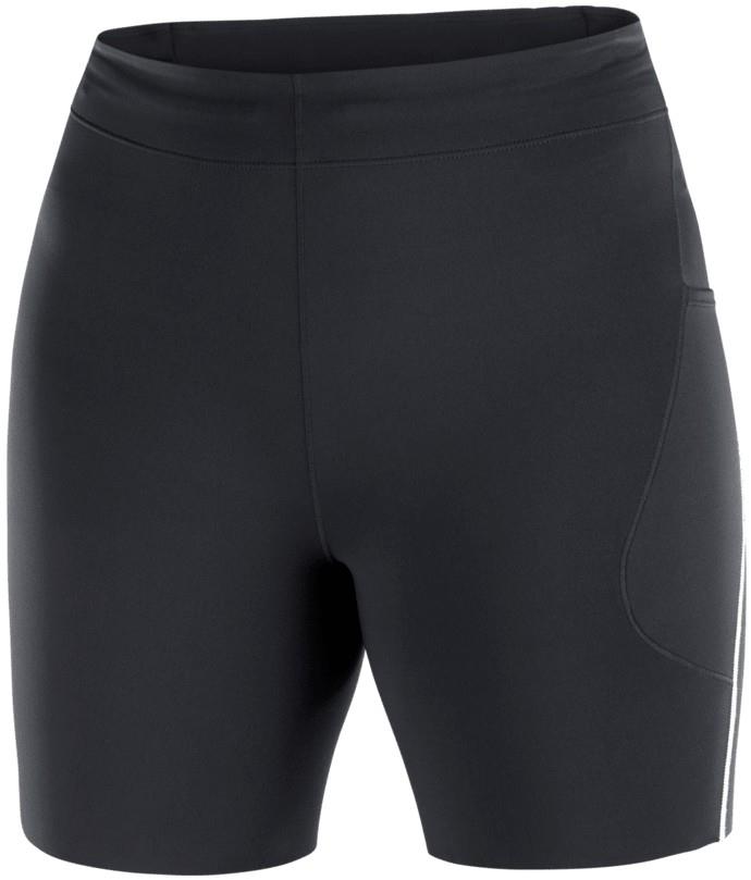 Sense Stow Short Tights, 6" Inseam - Womens - deep black 1