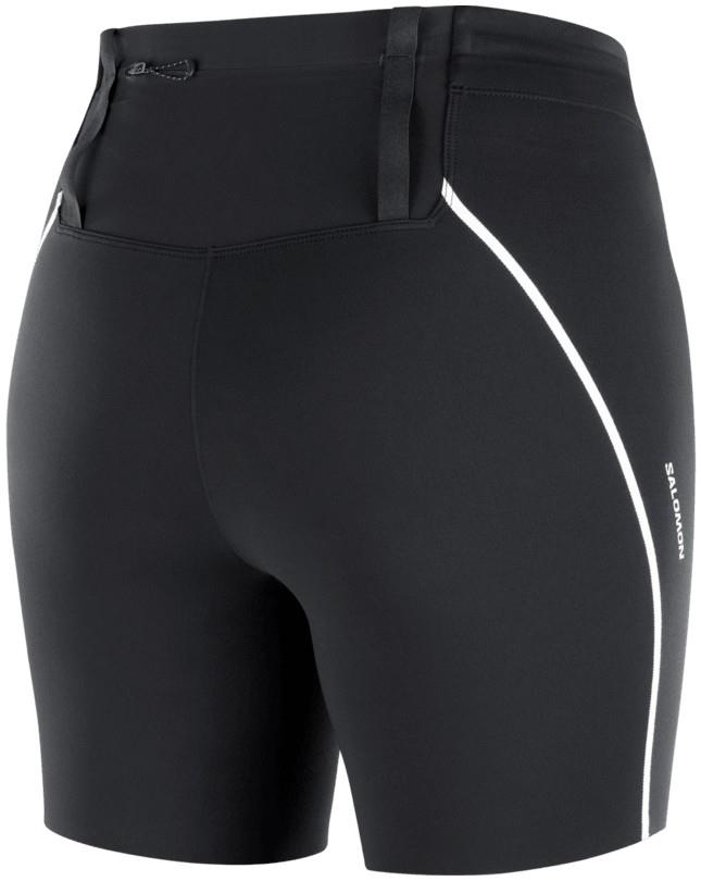 Sense Stow Short Tights, 6" Inseam - Womens - deep black 1