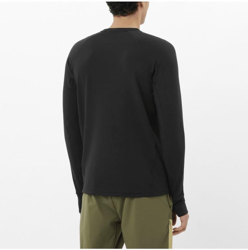 Sntial Lightwarm Crewneck - Mens - deep black 1