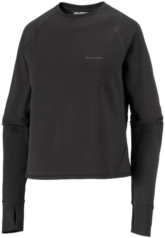 Sntial Lightwarm Crewneck - Womens - deep black 1