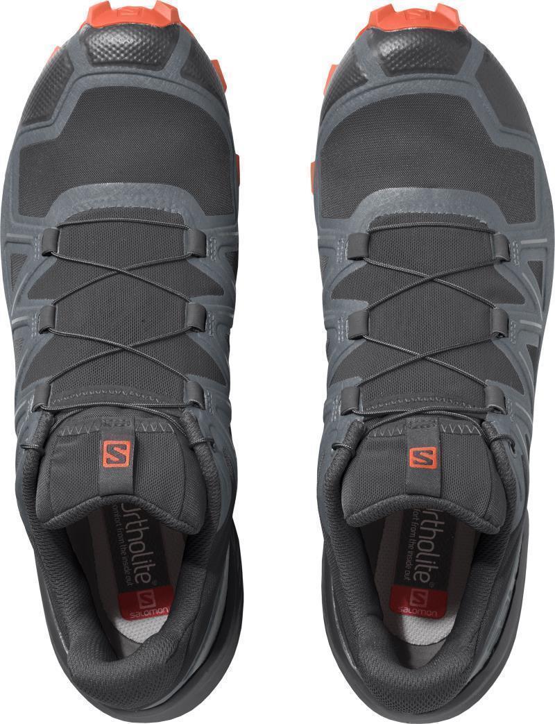 Speedcross 5 - Mens - Black / Stormy Weather / Red Orange 2
