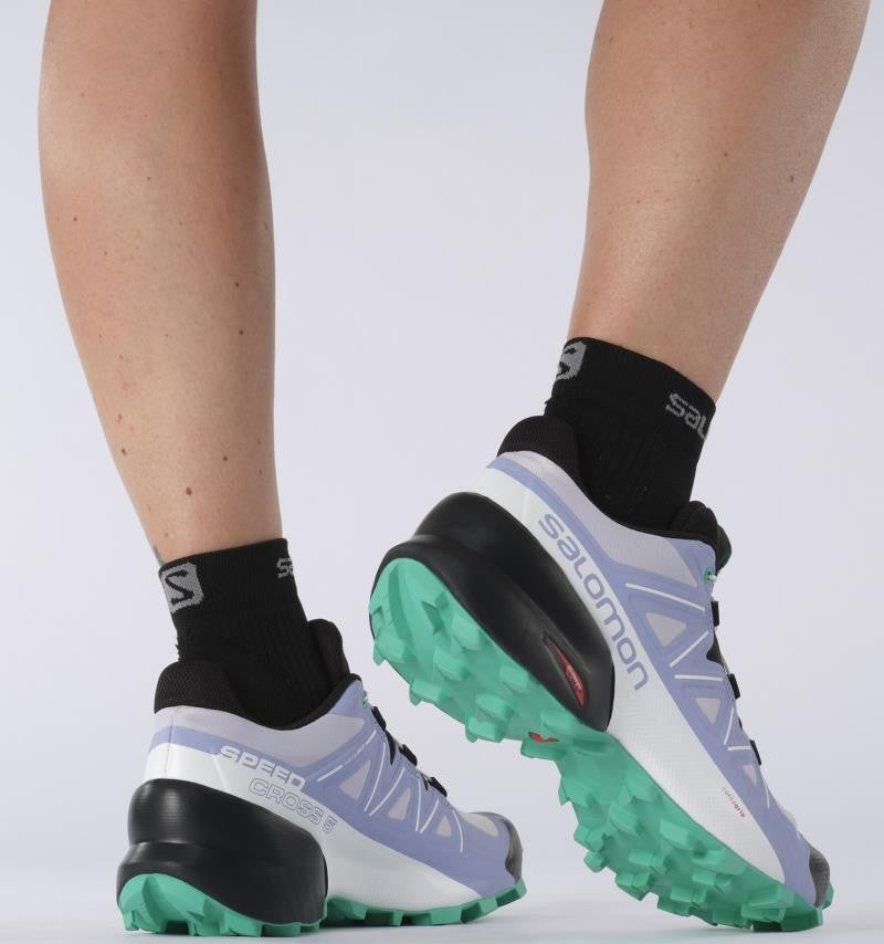 Speedcross 5 - Womens - purple heather / black / mint leaf 1