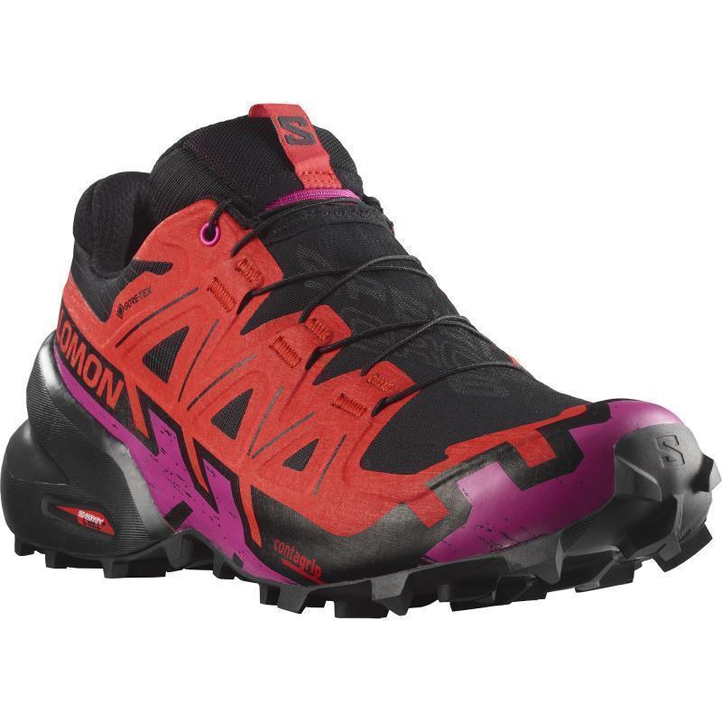 Speedcross 6 GTX - Womens - Black / Fiery Red / Very Berry 1