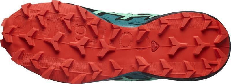 Speedcross 6 - Womens - black / biscay green / fiery red 1