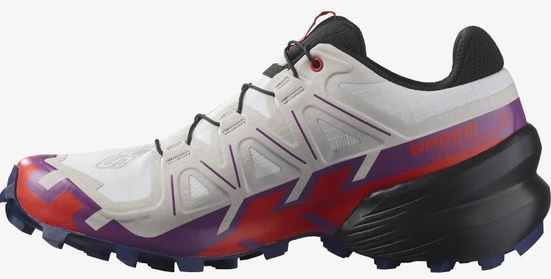 Speedcross 6 - Womens - white / sparkling grape / fiery red 1
