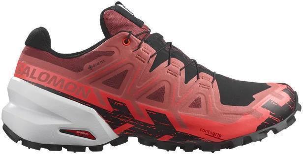 Spikecross 6 GTX - Unisex - Cow Hide / Black / Fiery Coral 1