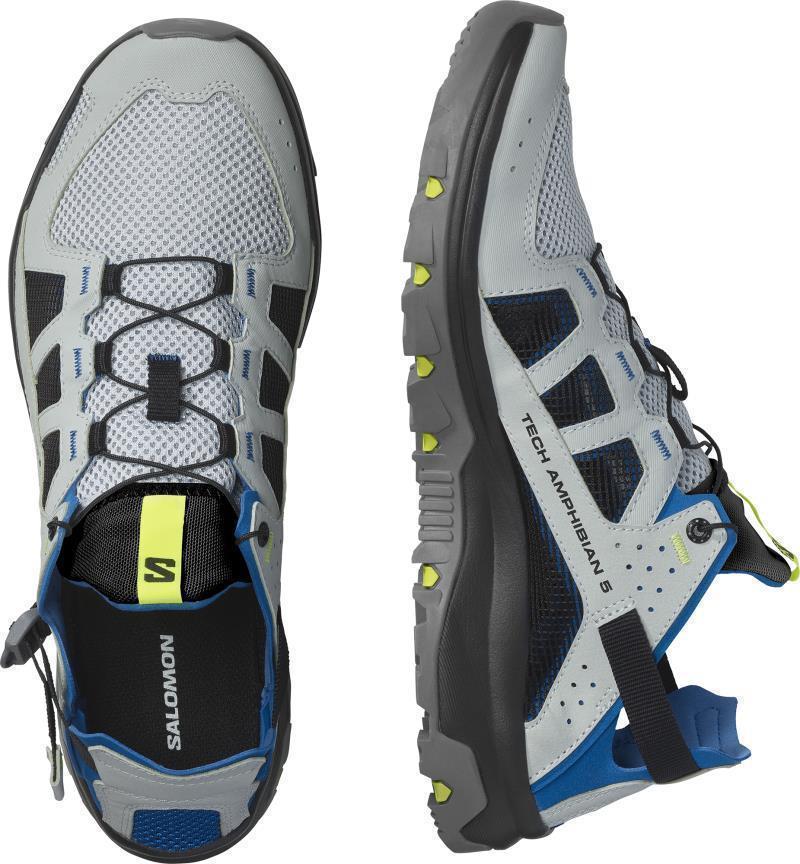Techamphibian 5 - Mens - Pearl Blue / Lapis Blue / Safety Yellow 3
