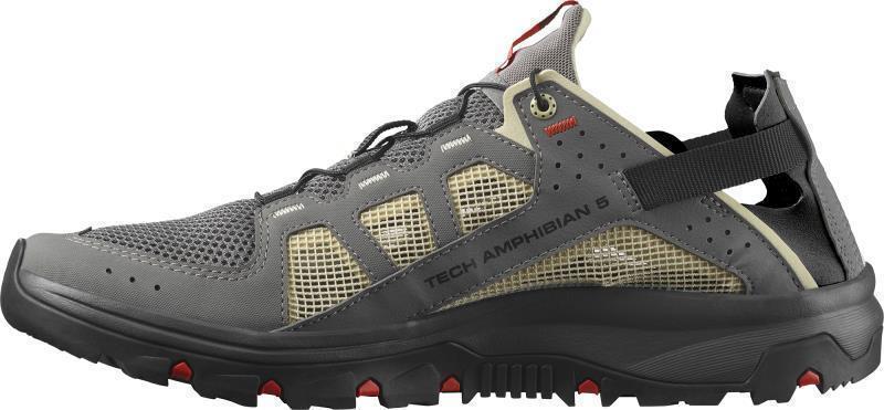 Techamphibian 5 - Mens - Pewter / Moth / Fiery Red 2