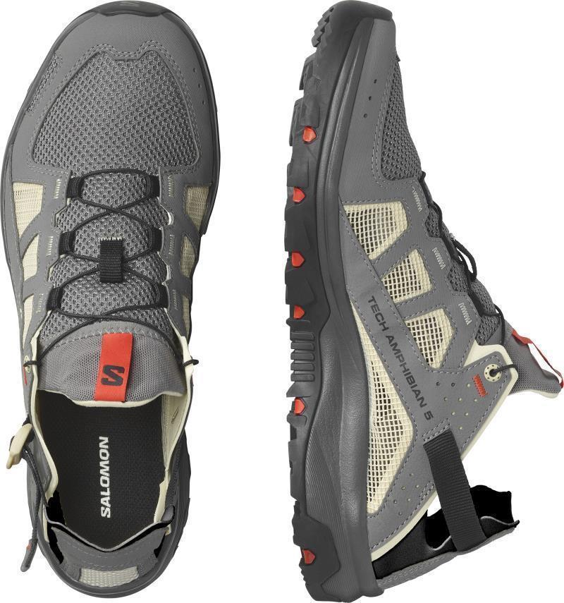 Techamphibian 5 - Mens - Pewter / Moth / Fiery Red 4