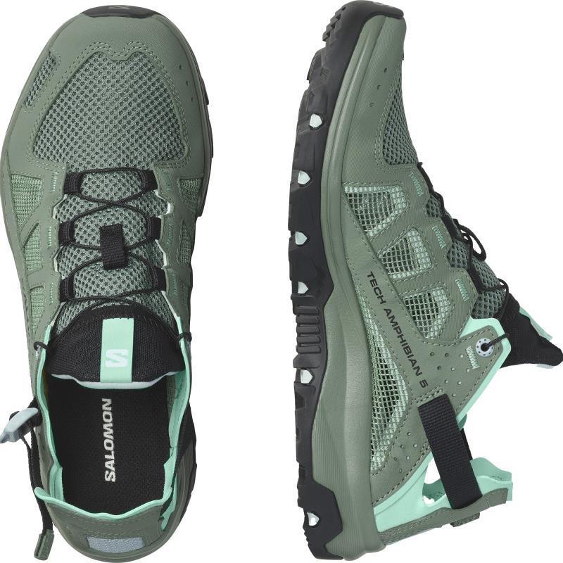 Techamphibian 5 - Womens - laurel wreath / arctic ice / marine blue 1