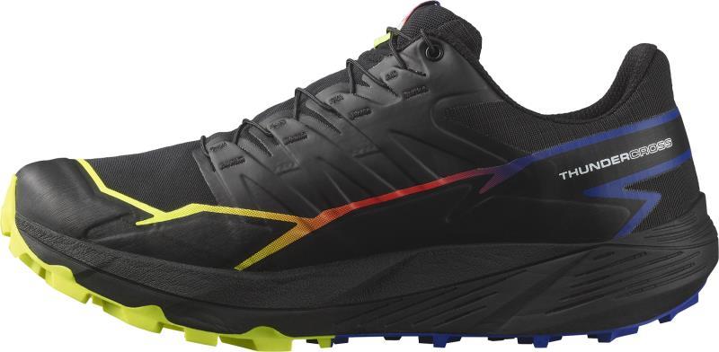 Thundercross GTX Blue Fire - Unisex - black / surf the web / safety yellow 1