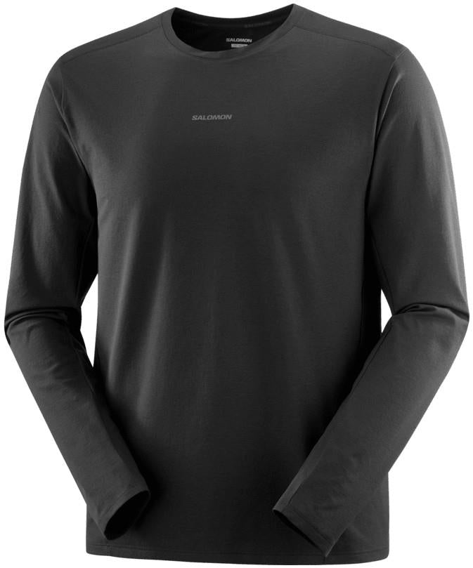 Trackline LS Tee - Mens - deep black 1