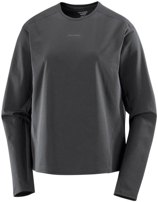 Trackline LS Tee - Womens - deep black 1