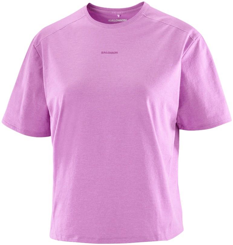 Trackline SS Tee - Womens - iris orchid 1