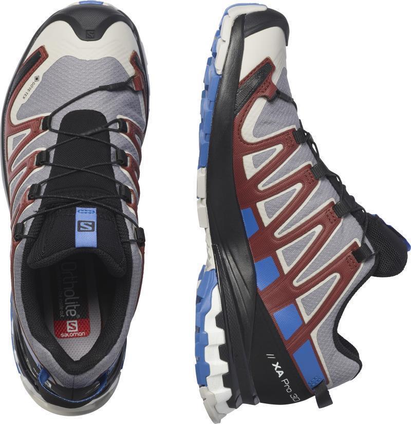 XA Pro 3D V8 GTX - Womens - Monument / Amparo Blue / Madder Brown 4