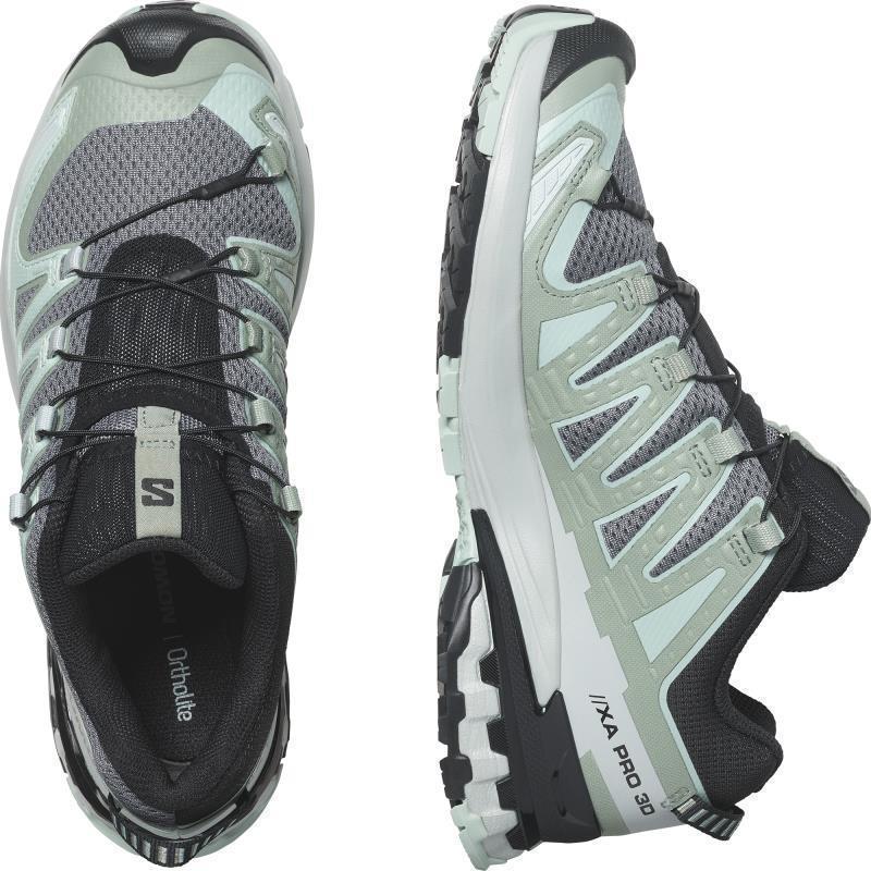 XA Pro 3D V9 - Womens - Quiet Shade / Lily Pad / Blue Haze 4