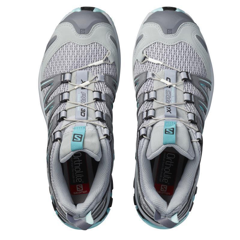 XA Pro 3D - Womens - Quarry / Pearl Blue / Aruba Blue 3