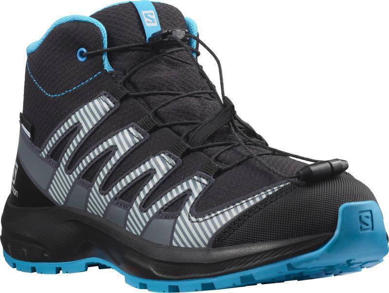 XA Pro V8 Mid CSWP - Junior - Black / Monument / Hawaiian Ocean 2