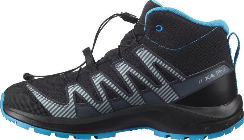 XA Pro V8 Mid CSWP - Junior - Black / Monument / Hawaiian Ocean 3