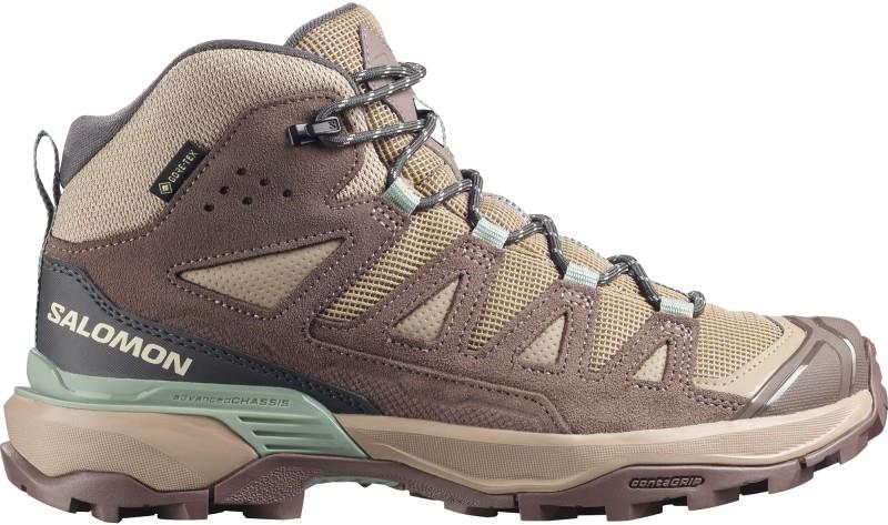 X Ultra 360 Leather Mid GTX - Womens - desert tan / iron / green milieu 1