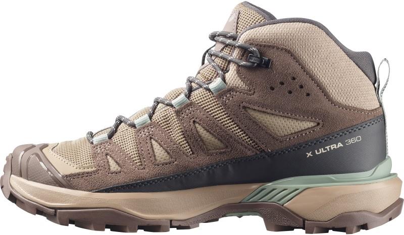 X Ultra 360 Leather Mid GTX - Womens - desert tan / iron / green milieu 1