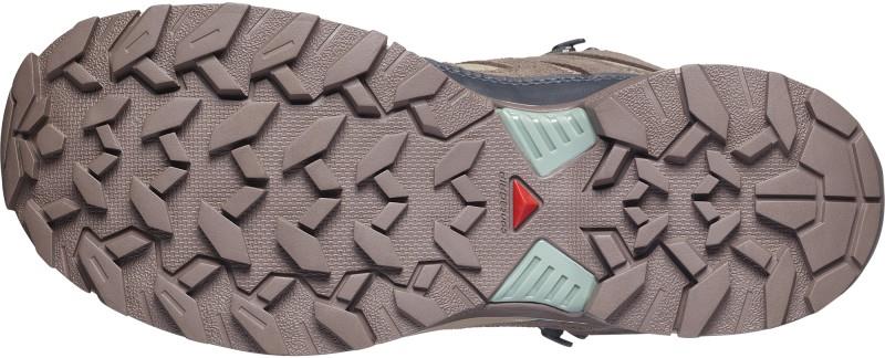 X Ultra 360 Leather Mid GTX - Womens - desert tan / iron / green milieu 1