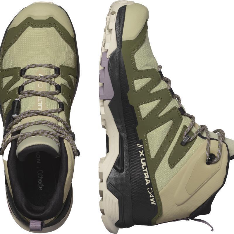 X Ultra 4 Mid GTX - Womens - Alfalfa / Deep Lichen Green / Almond Milk 4