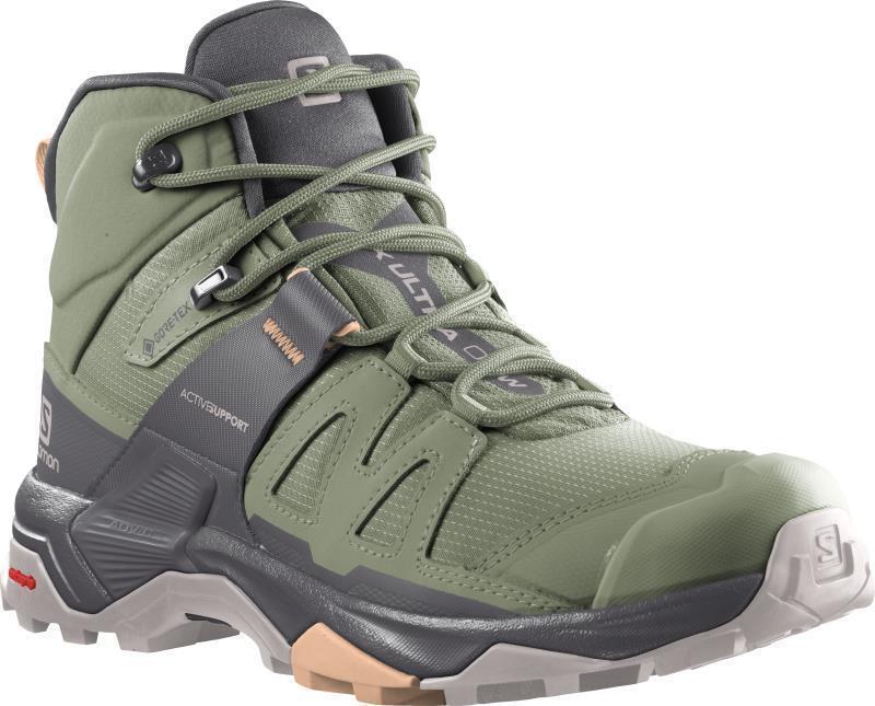 X Ultra 4 Mid GTX - Womens - Oil Green / Magnet / Almond Cream 1