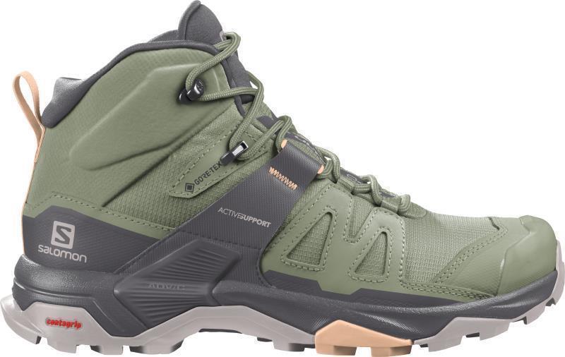 X Ultra 4 Mid GTX - Womens - Oil Green / Magnet / Almond Cream 2