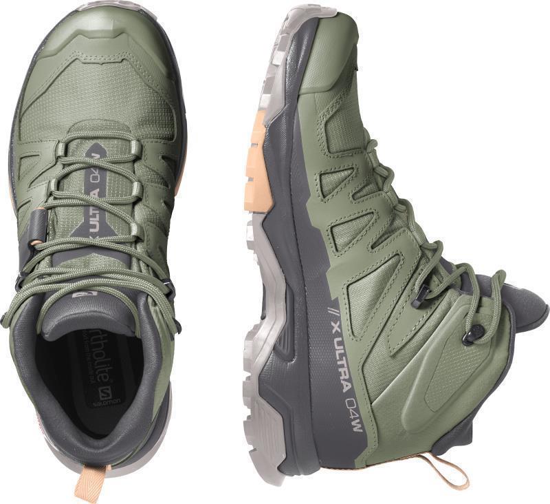 X Ultra 4 Mid GTX - Womens - Oil Green / Magnet / Almond Cream 4