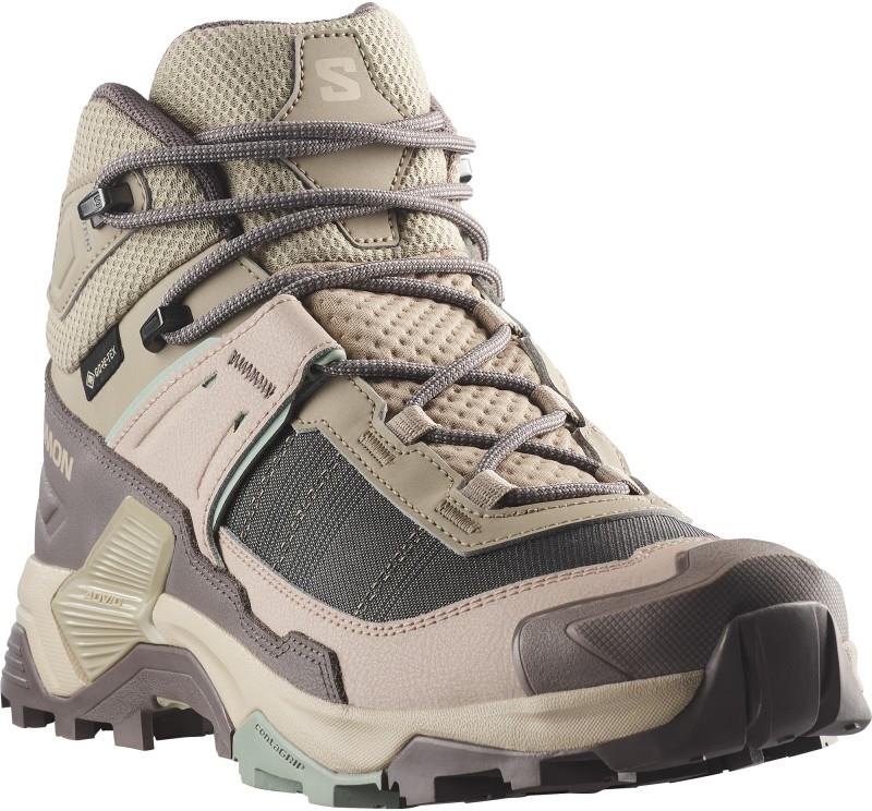 X Ultra 5 Mid GTX - Womens - iron / desert tan / green milieu 1
