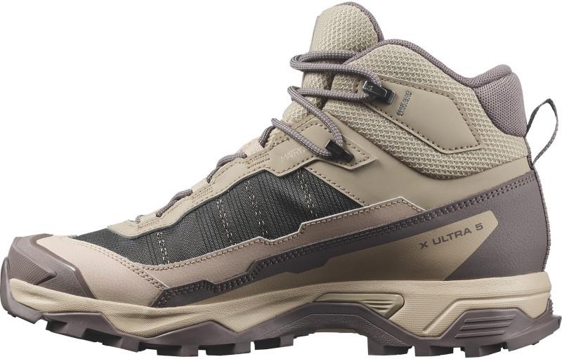 X Ultra 5 Mid GTX - Womens - iron / desert tan / green milieu 1