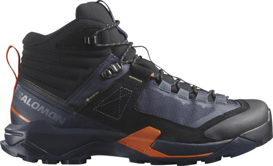 X Ultra Alpine Mid GTX - Mens - Blue Nights / Black / Red Orange 1