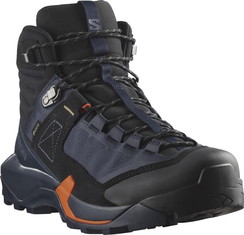 X Ultra Alpine Mid GTX - Mens - Blue Nights / Black / Red Orange 3