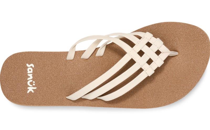 Yoga Sandy II - Womens - tan / white 1