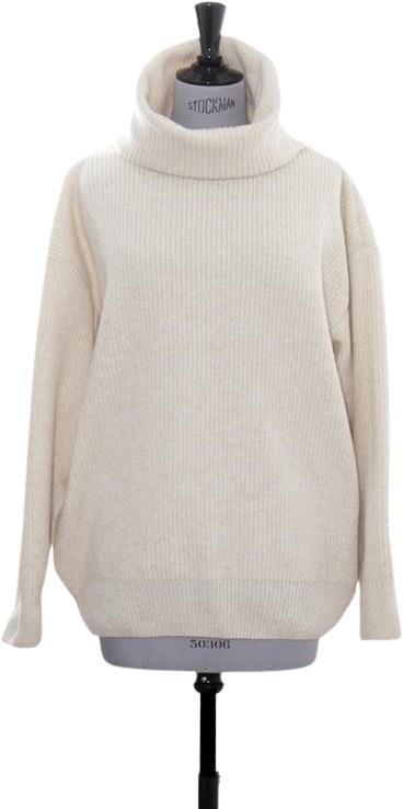 Surteby Polo Sweater - Womens - Off White 1