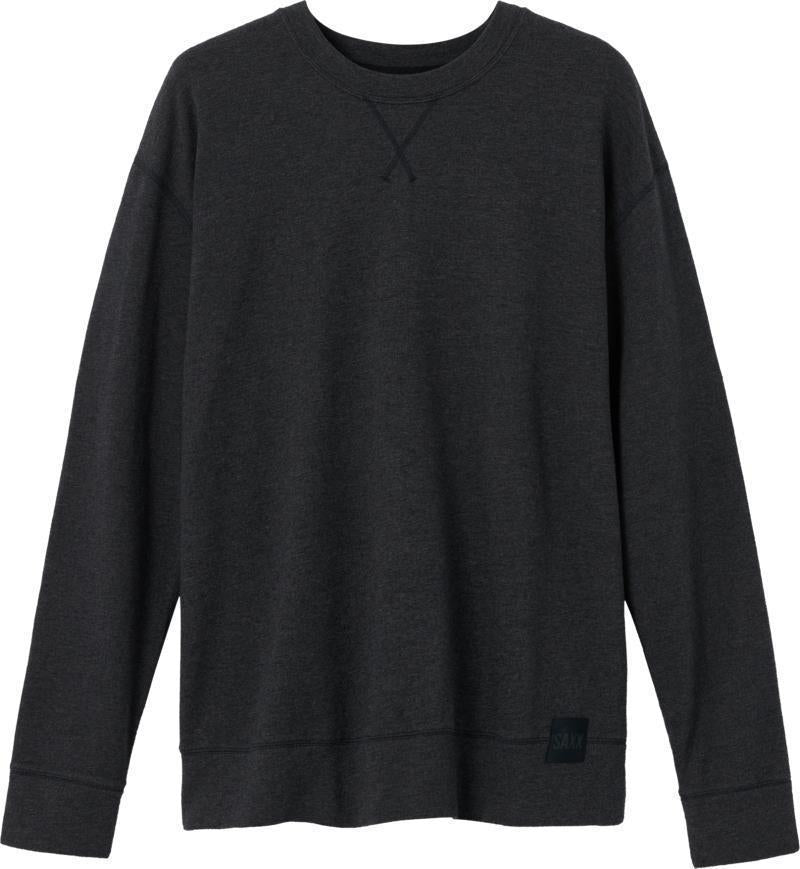 3Six Five LS Crew - Mens - Black Heather 1