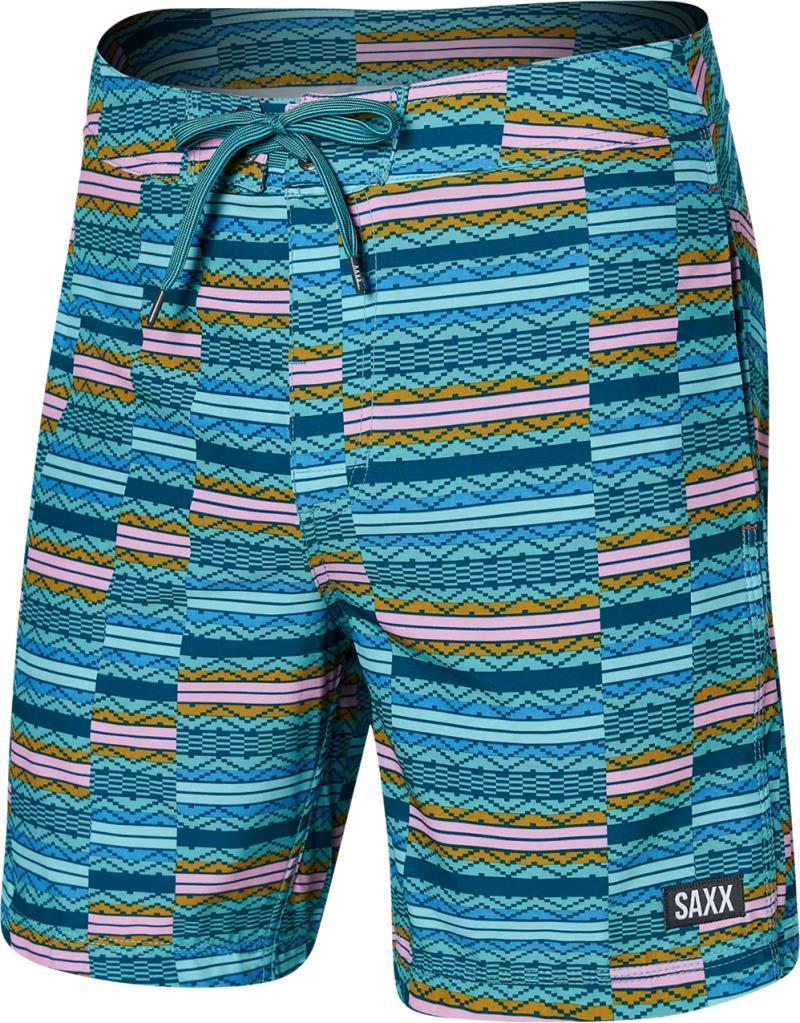 Betawave 2n1 Boardie, 17" Outseam - Mens - Asher Stripe-Sea Foam 1