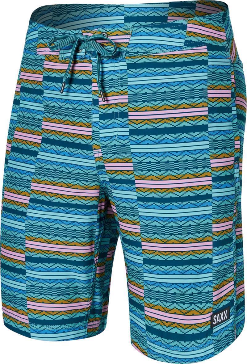 Betawave 2n1 Boardie, 19" Outseam - Mens - Asher Stripe-Sea Foam 1