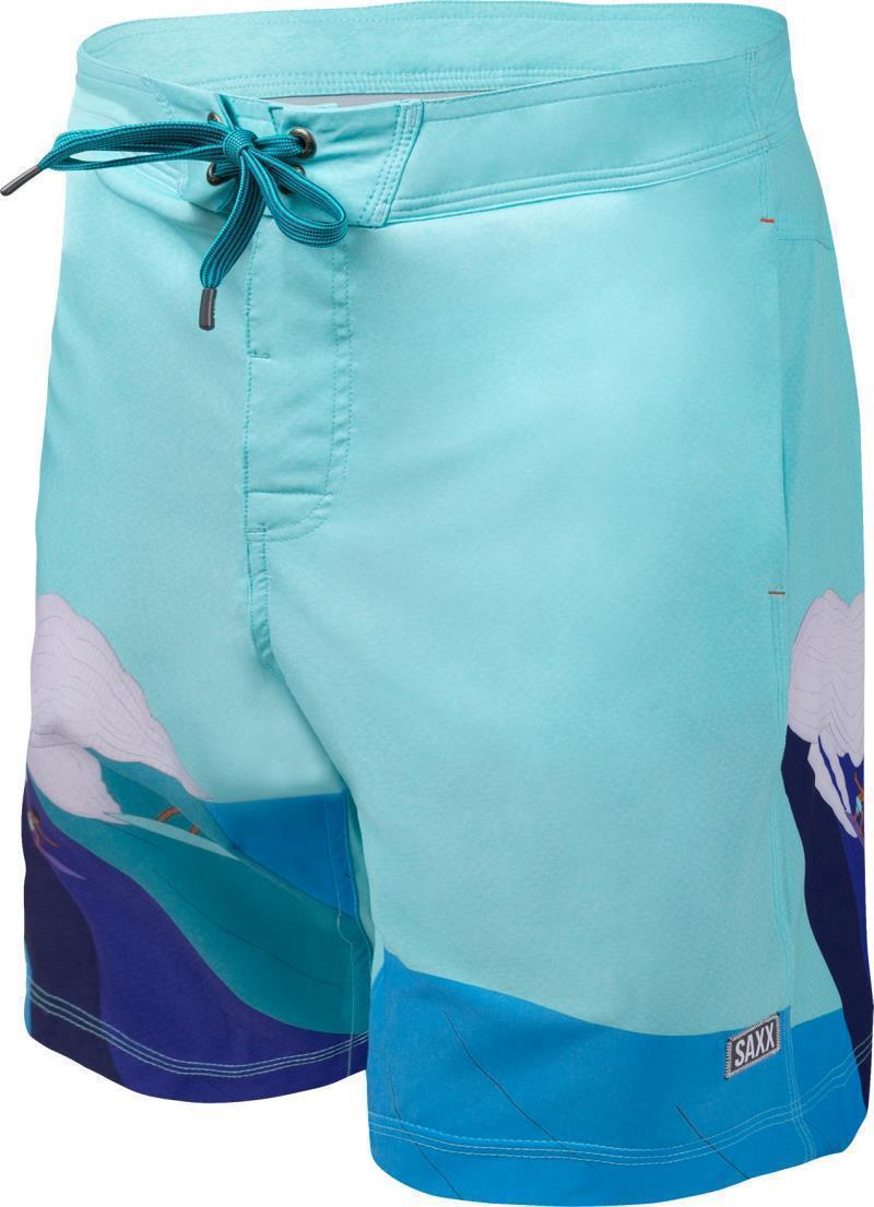 Betawave 2n1 Boardie, 19" Outseam - Mens - Blue Riding Giants 1