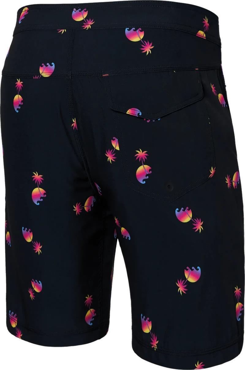 Betawave 2n1 Boardie, 19" Outseam - Mens - Sunset Waves-Black 2